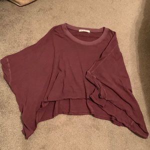 We the Free maroon crop tee